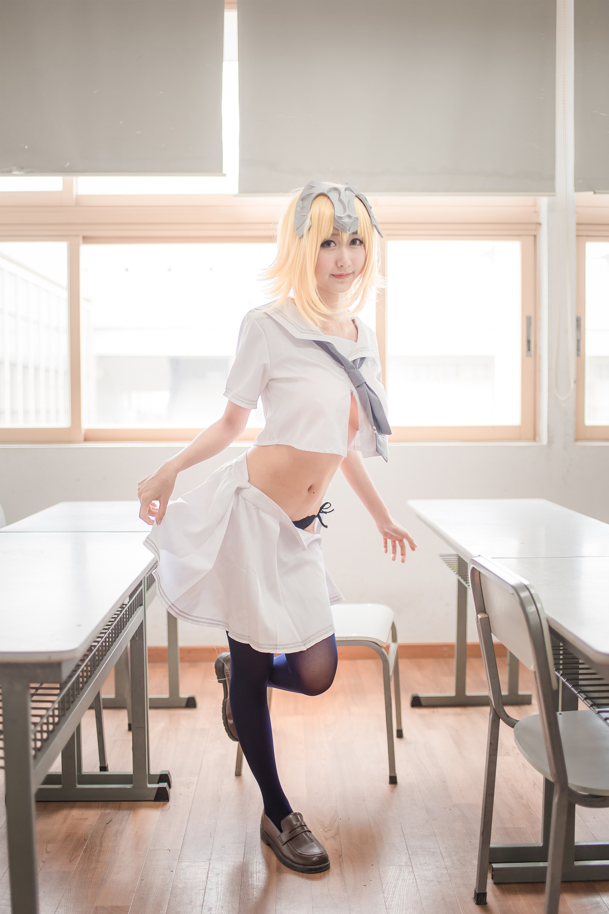图片[1]-木棉棉 – NO.047 木绵绵OwO 白贞德水手服[28P]-XikXak